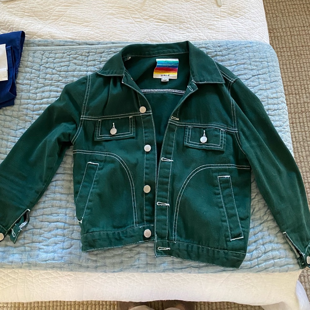 UNIF green denim jacket